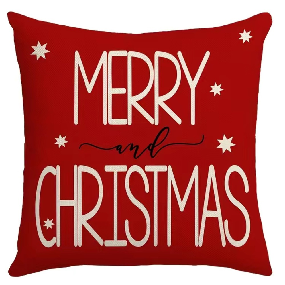 NIP Pillow Cover “Merry Christmas ” Zippered NO INSERT PILLOW